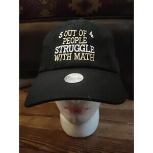 5 out of 4 people struggle with math - strapback cap/hat EUC